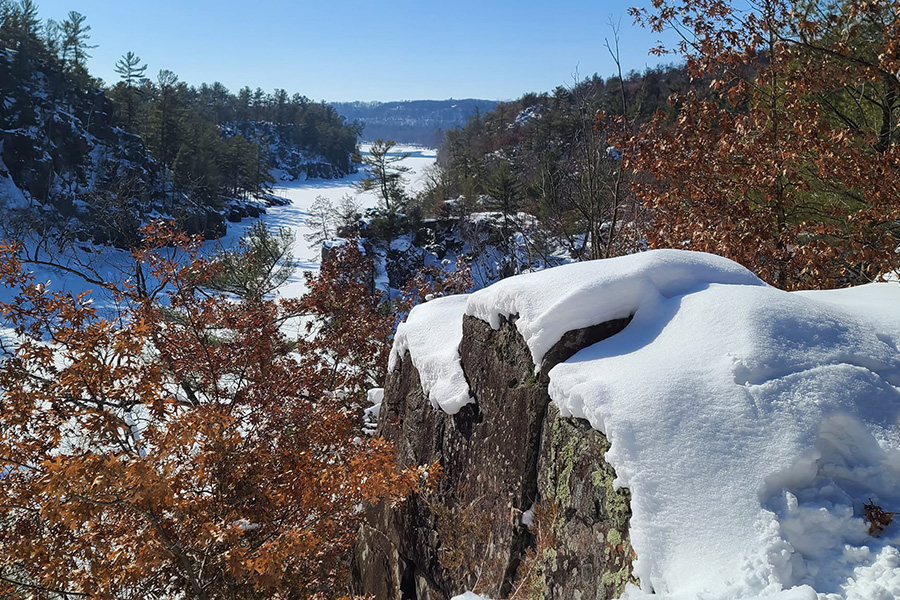 Winter at Interstate State Park